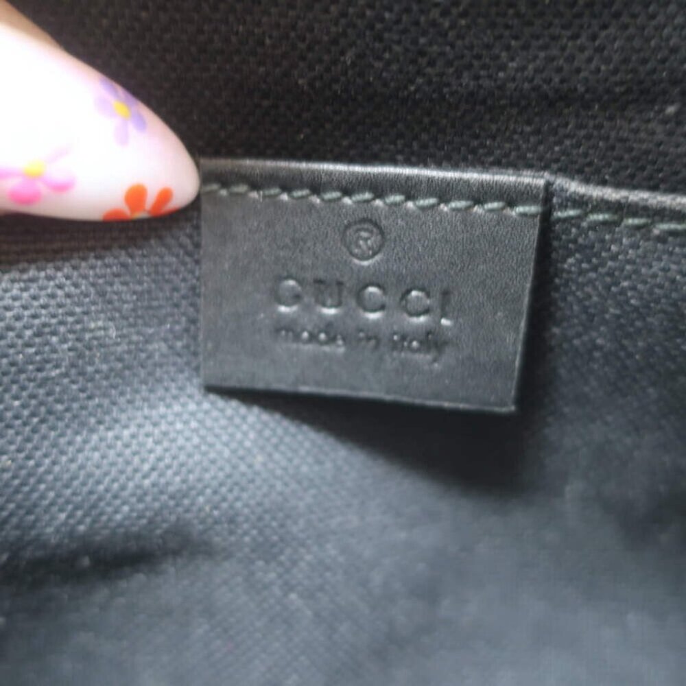 Gucci Small GG Supreme Crossbody Camera Bag Black Monogram Canvas & Leather - Picture 16 of 16